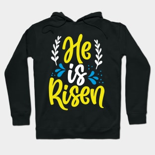 He is Risen Faith Christian Cross Bible Hoodie